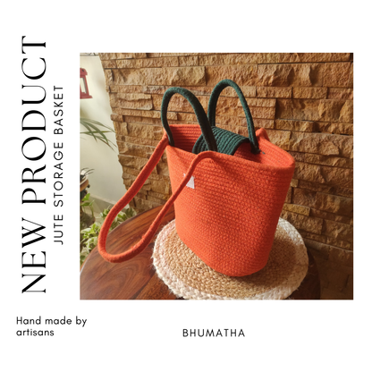 Bhumatha Handmade jute cotton rope women's handbag| Beach Bags for Women | Boho Bag | Handbag |